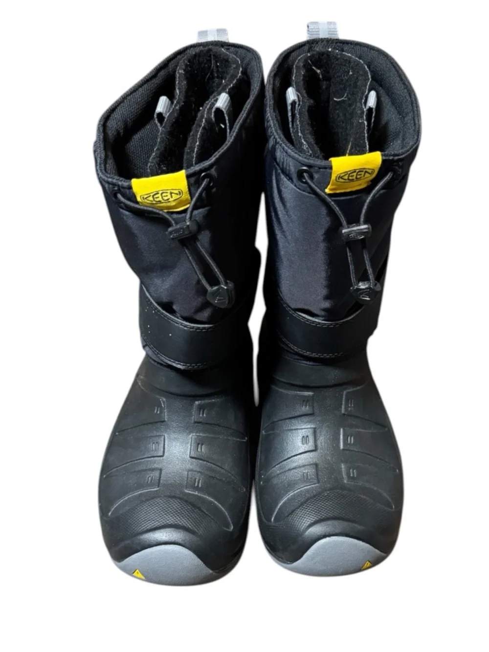 Keen Black Red Insulated Winter Boots Snow Big Kids Size 6 Outdoor Waterproof